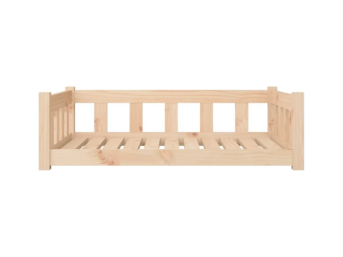 Cama para perros madera maciza de pino 95,5x65,5x28 cm