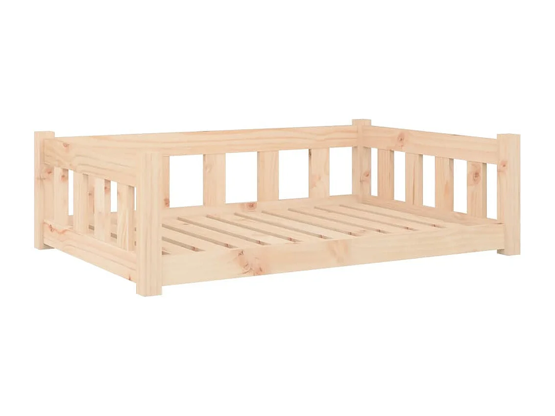 Lit pour chien 95,5x65,5x28 cm bois de pin solide