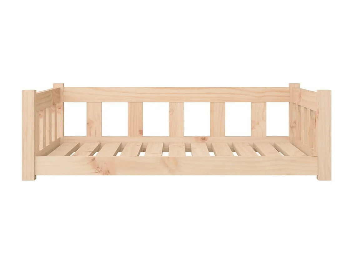 Lit pour chien 95,5x65,5x28 cm bois de pin solide