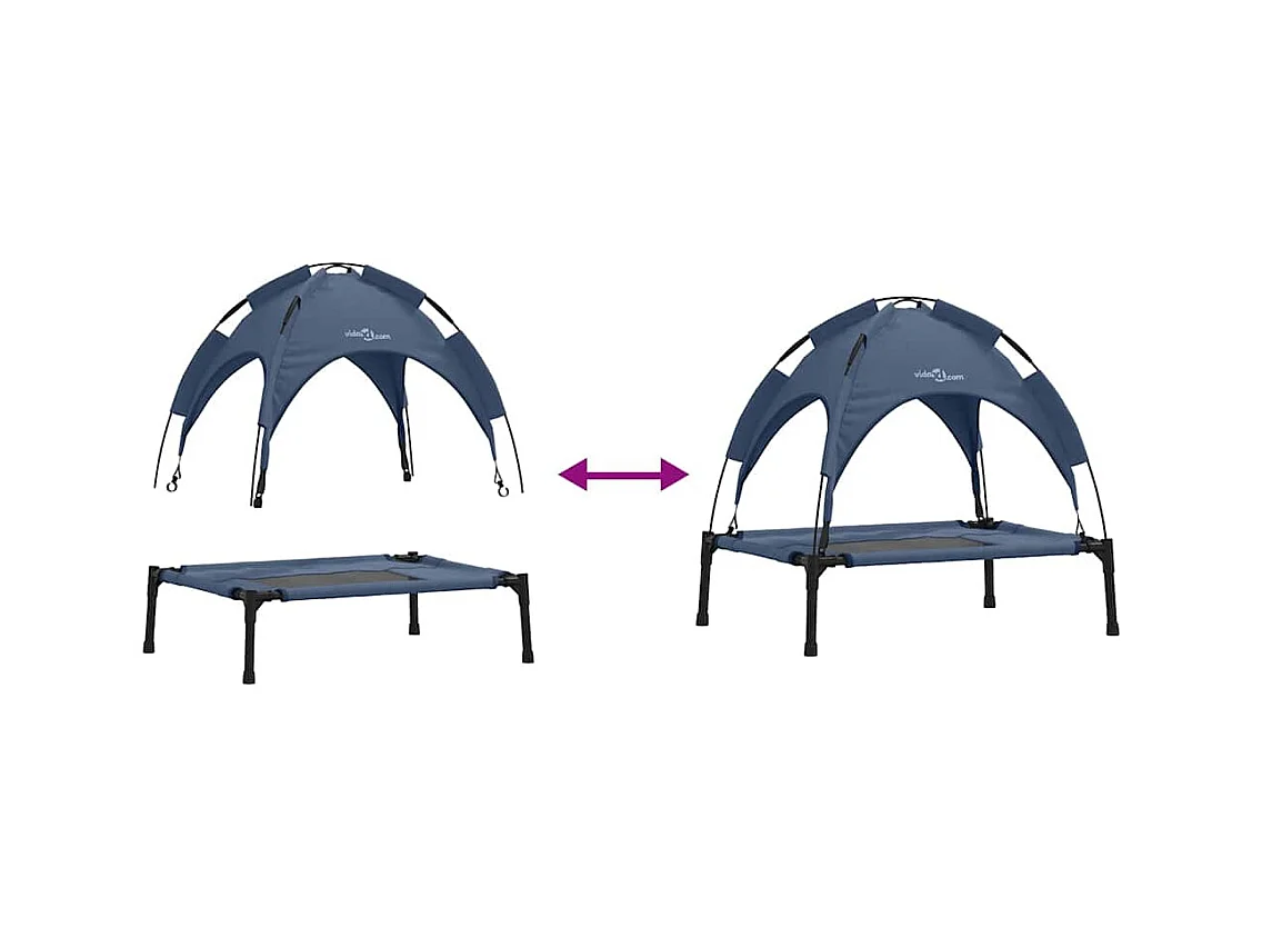 Cama para perro Azul marino s Acero