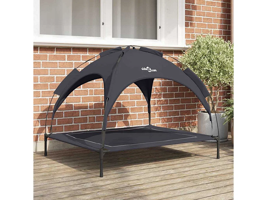 Lit pour Chien Noir xl Acier
