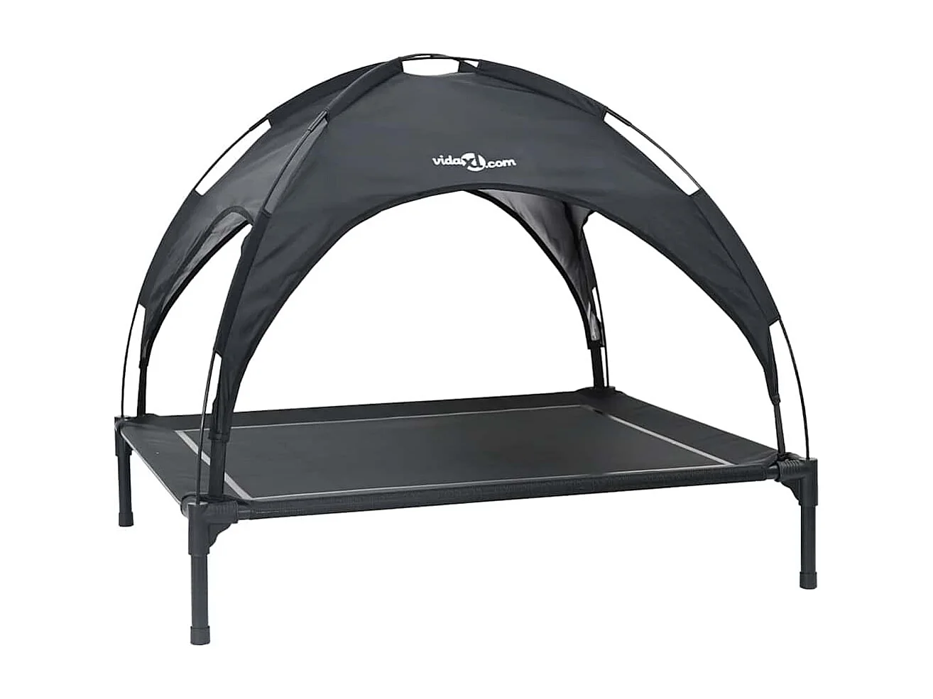 Lit pour Chien Noir xl Acier