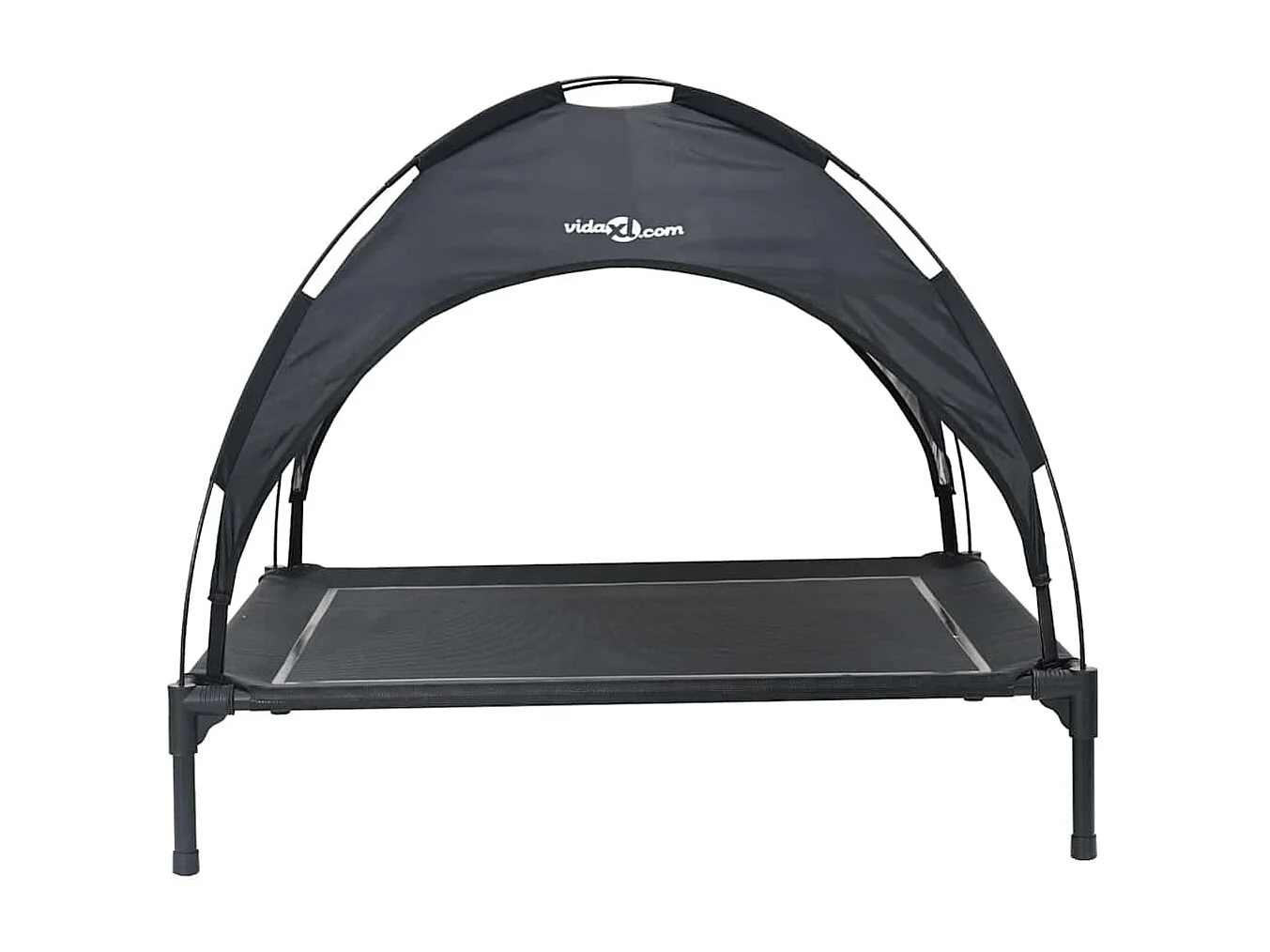 Lit pour Chien Noir xl Acier