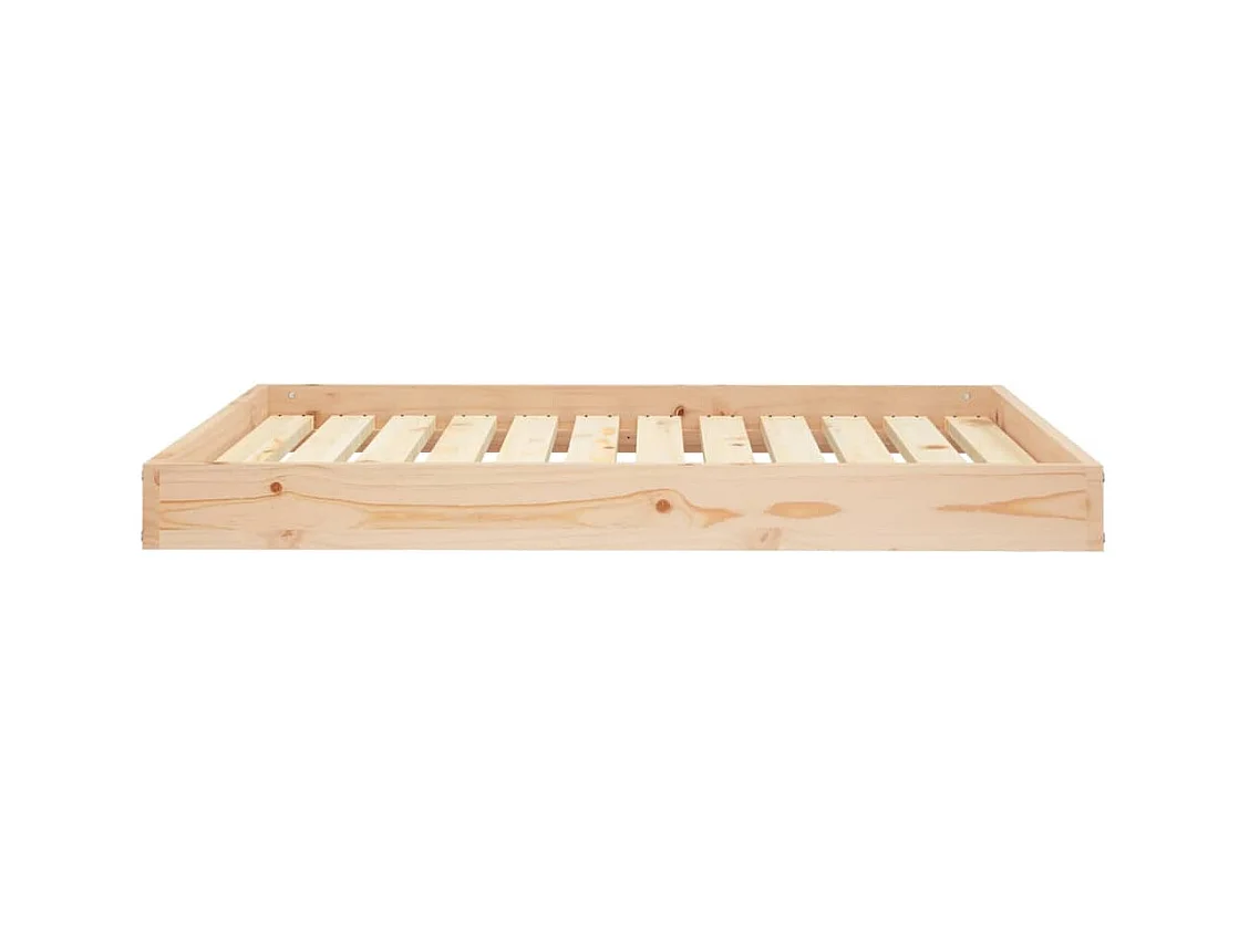Cama para perros madera maciza de pino 101,5x74x9 cm