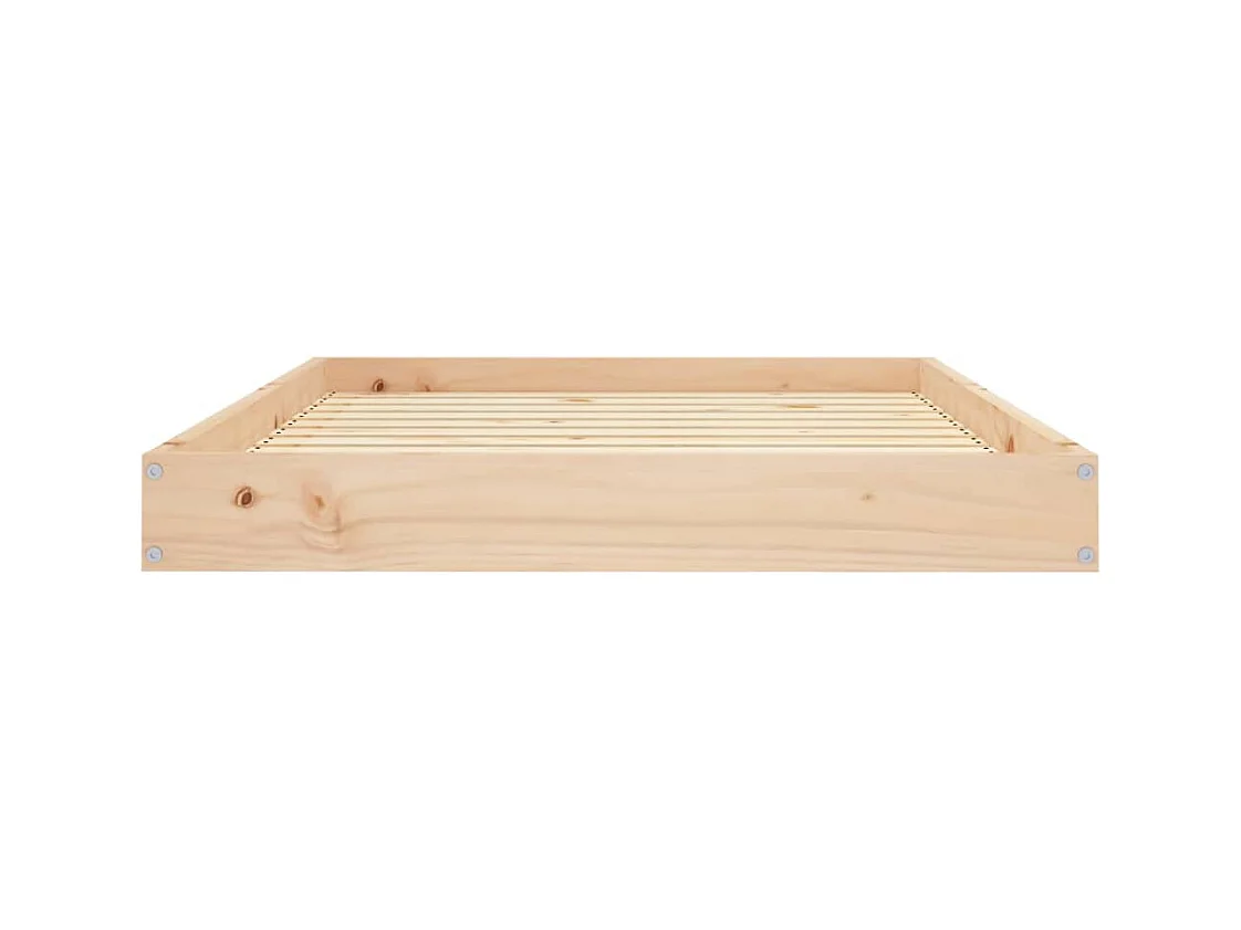 Cama para perros madera maciza de pino 101,5x74x9 cm