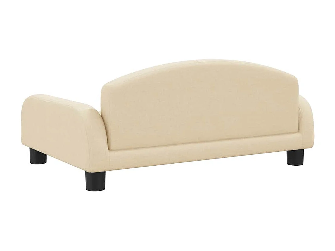 Lit pour chien crème 70x45x30 cm tissu