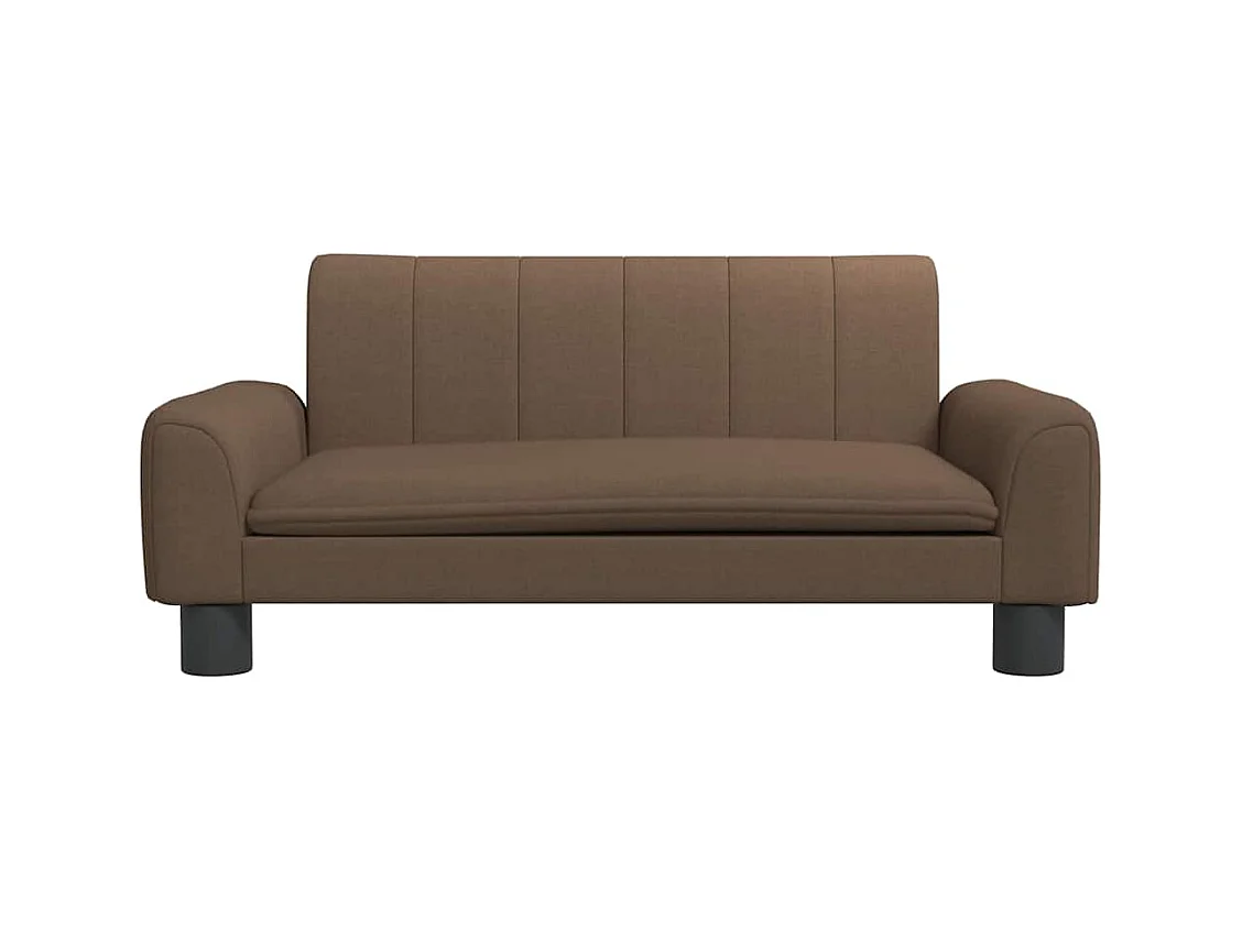 Lit pour chien marron 70x45x30 cm tissu