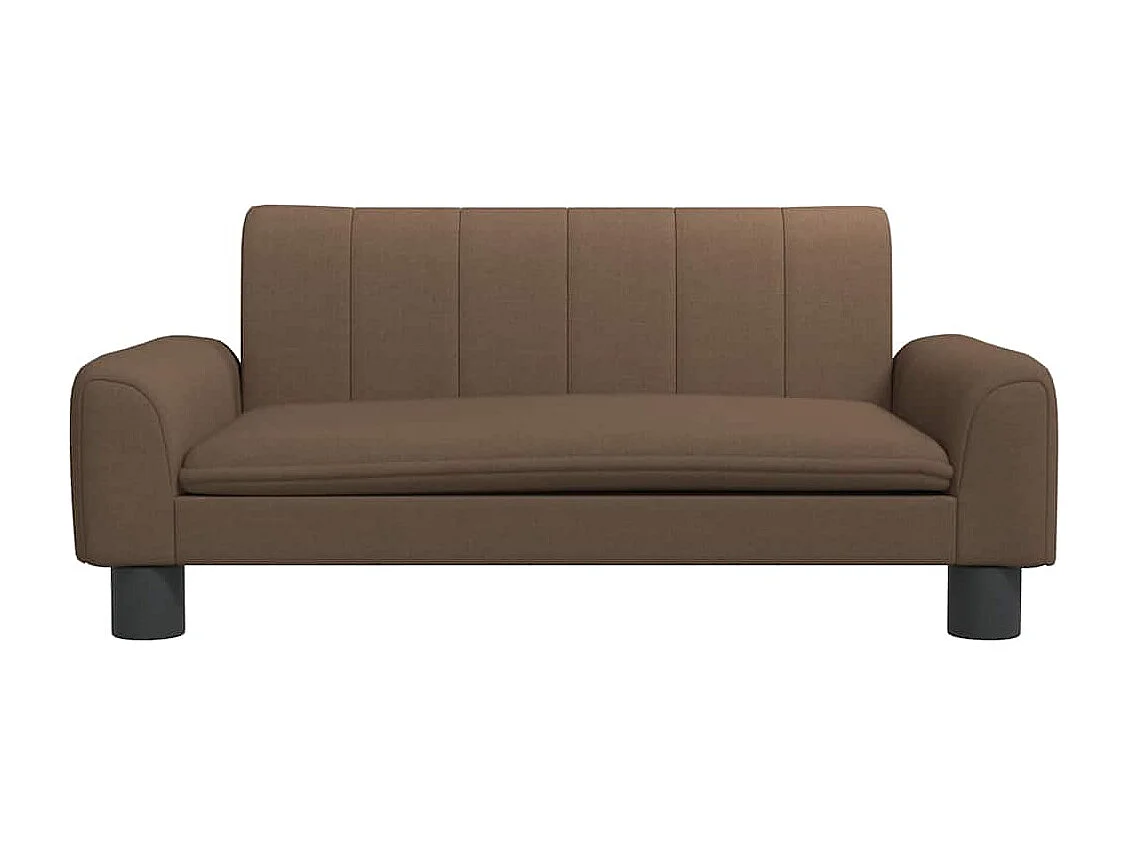 Lit pour chien marron 70x45x30 cm tissu