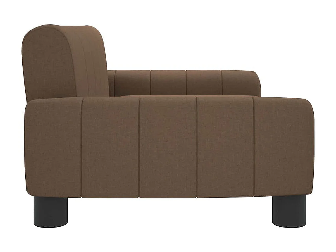 Lit pour chien marron 70x45x30 cm tissu