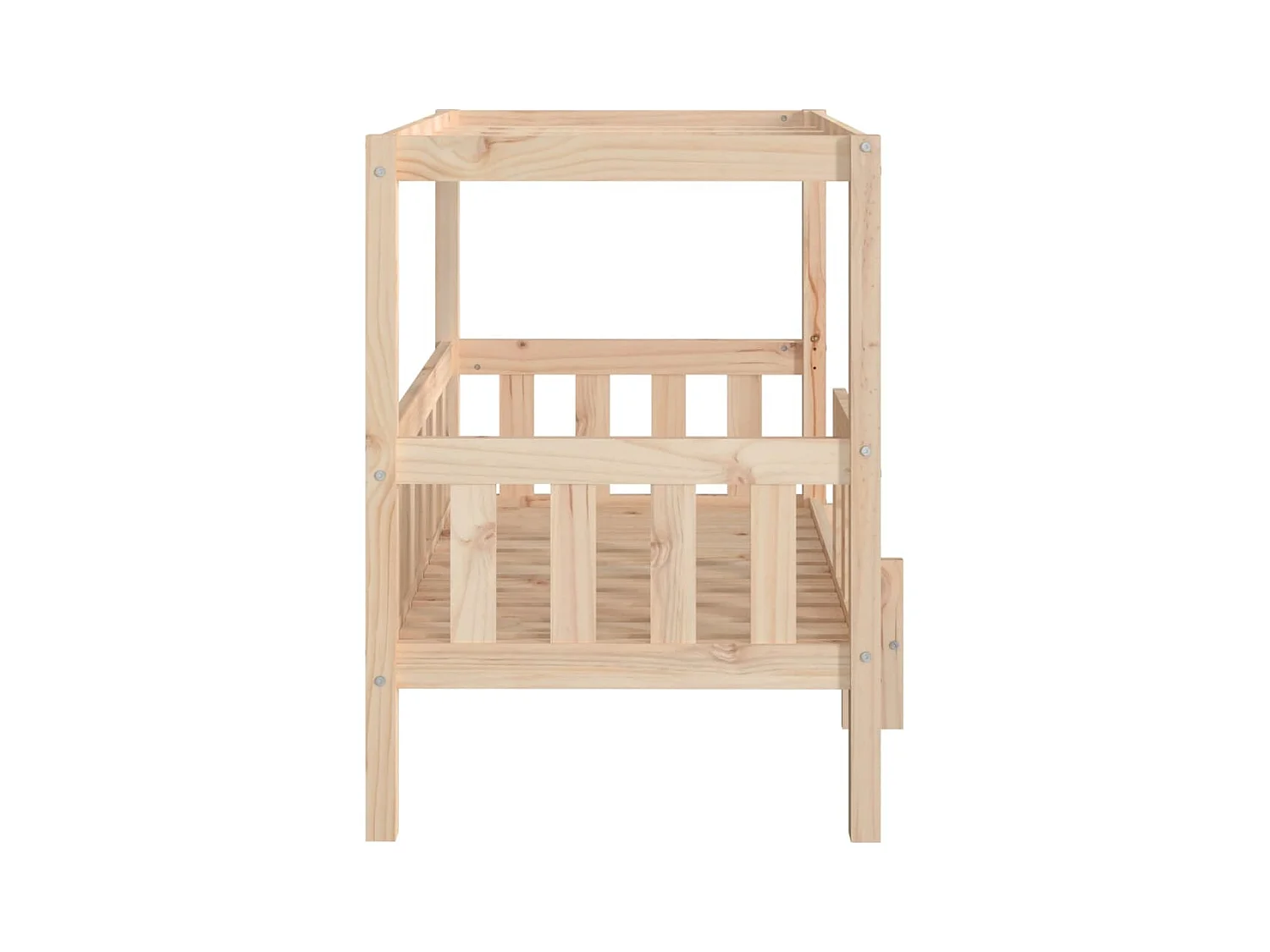 Cama para perros madera maciza de pino 95,5x73,5x90 cm