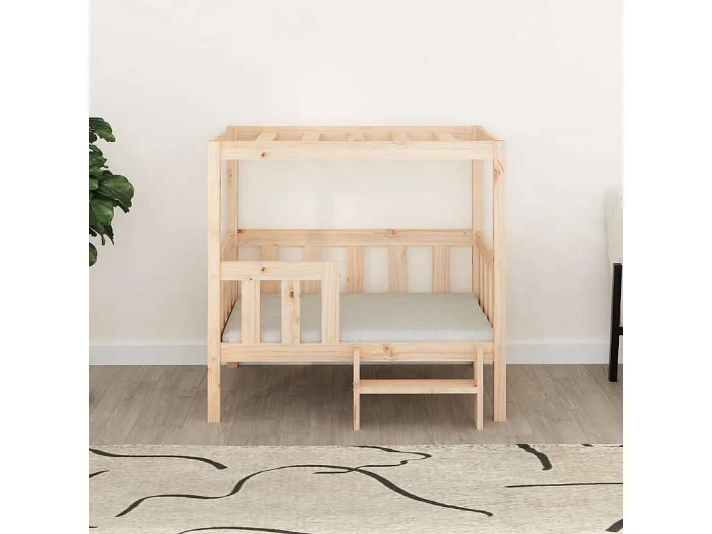 Lit pour chien 95,5x73,5x90 cm Bois de pin solide