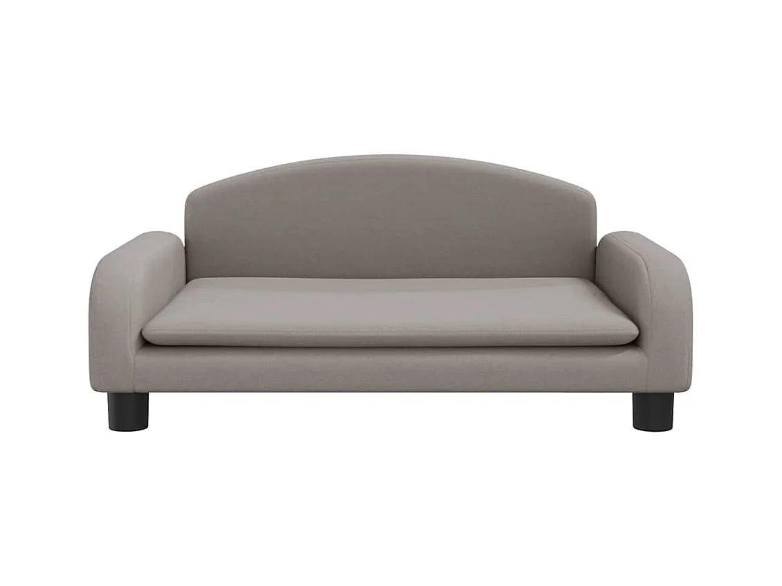 Cama para perros de tela gris taupé 70x45x30 cm