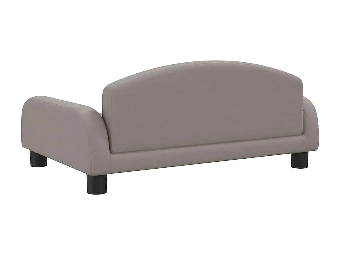 Lit pour chien taupe 70x45x30 cm tissu