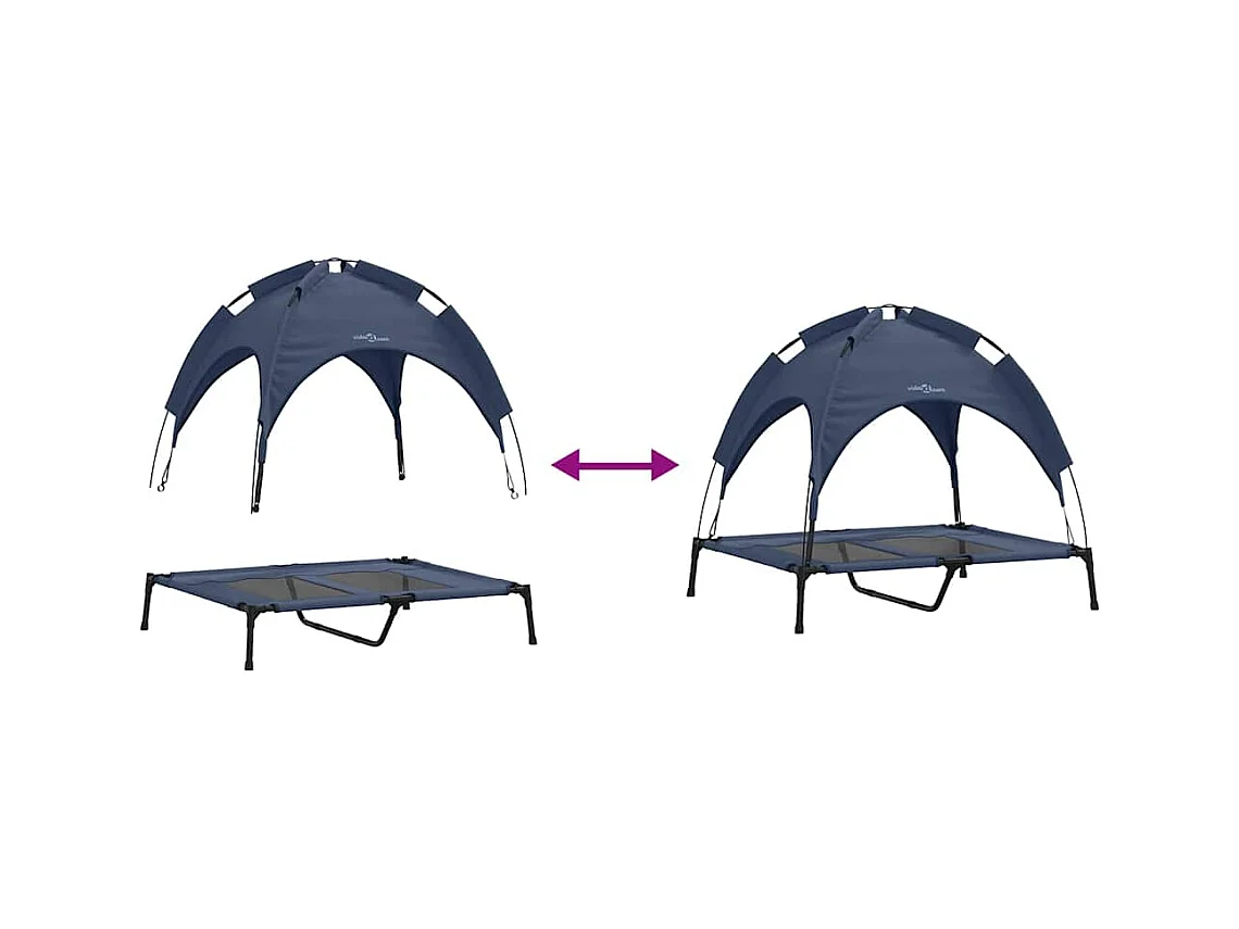 Cama para Cachorro Azul-marinho l Aço