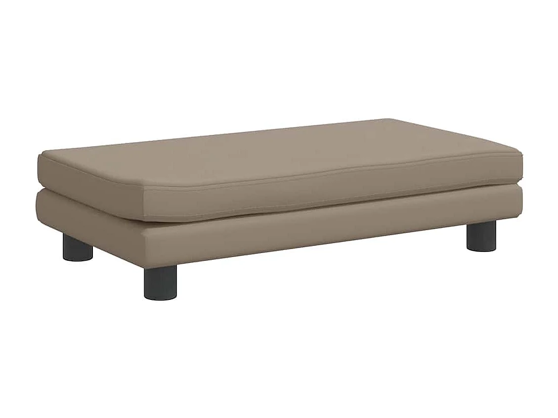 Lit pour chien avec extension cappuccino 100x50x30cm similicuir