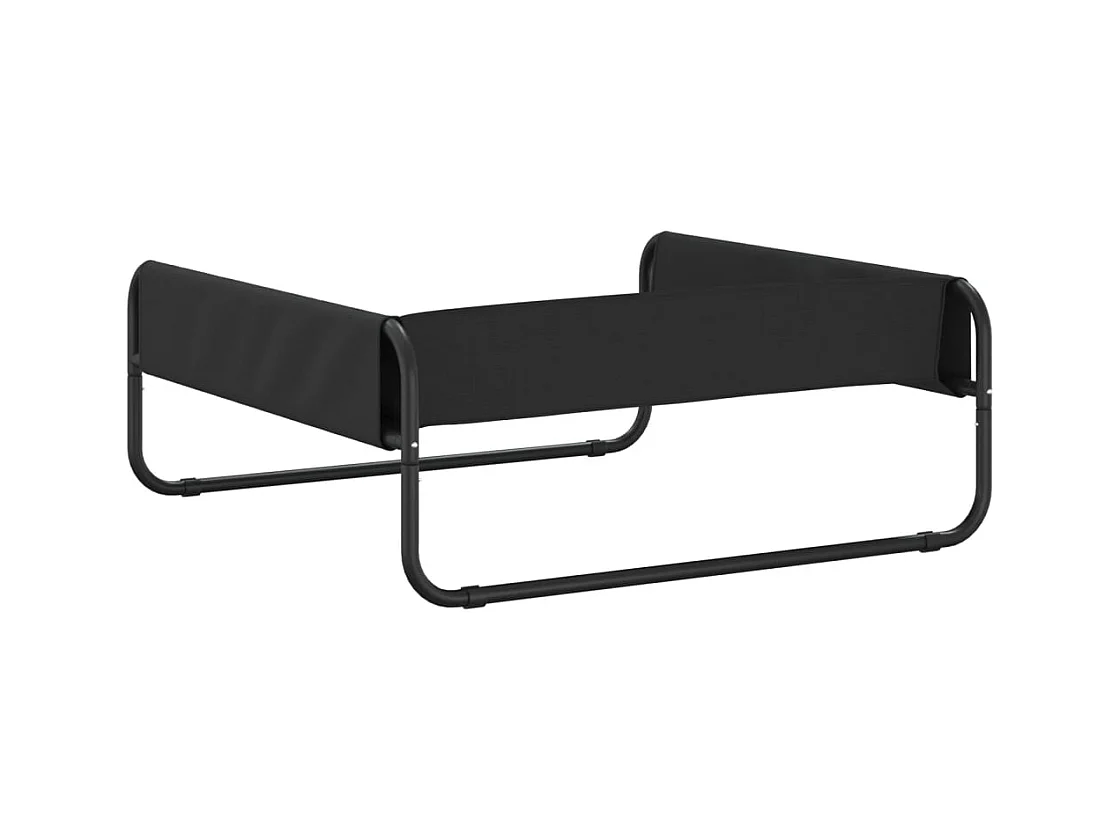 Cama para cães elevada tecido oxford e aço antracite