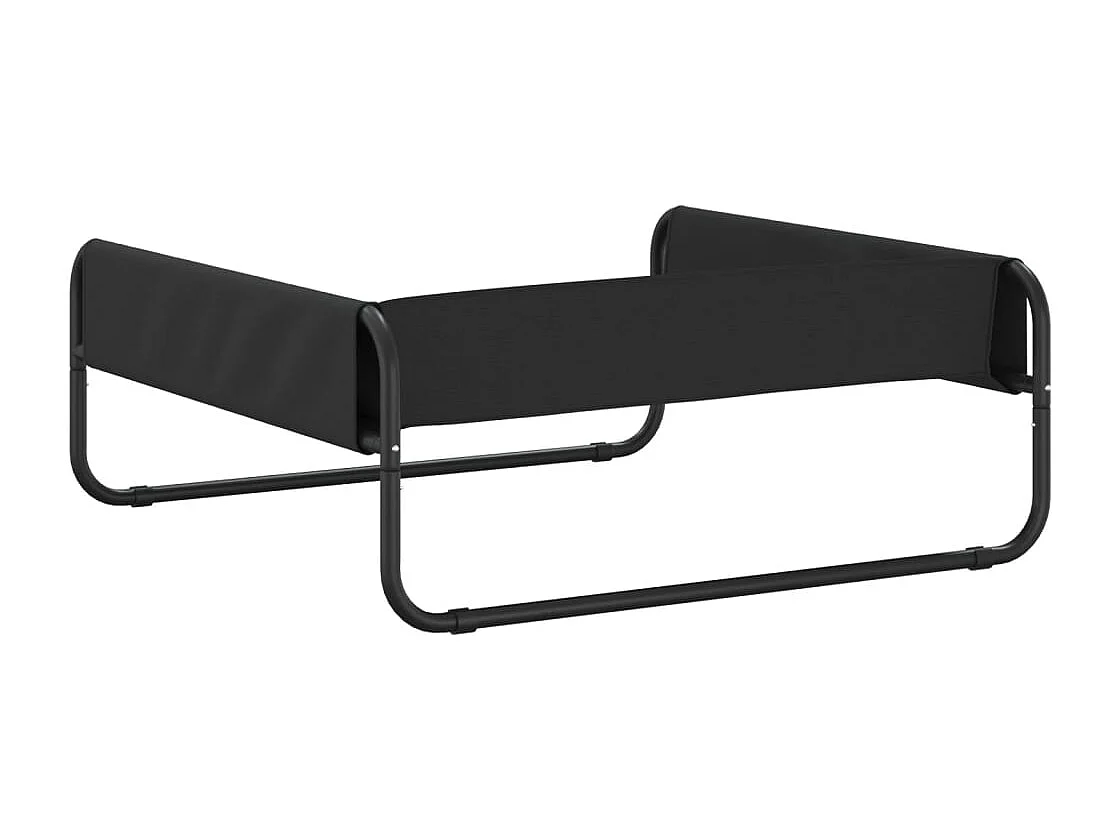 Lit surélevé pour chien anthracite tissu Oxford et acier