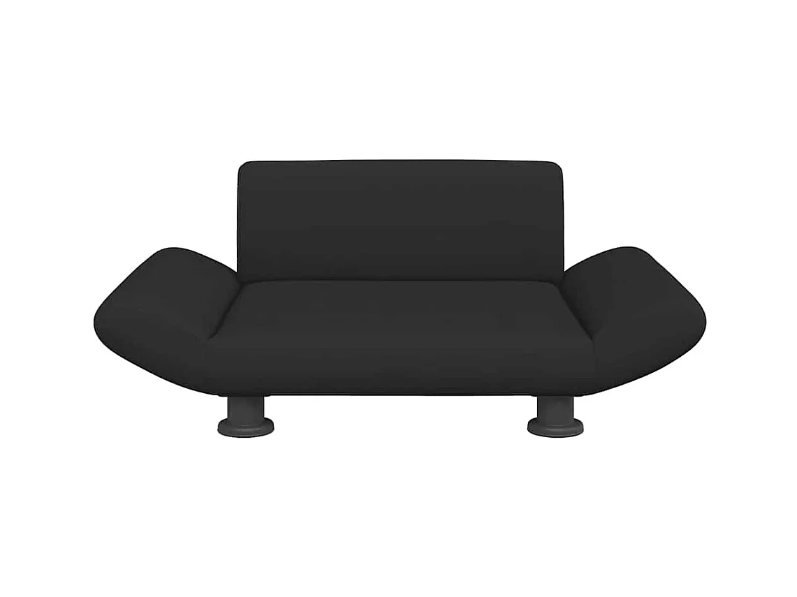 Cama para perros de tela negra 70x45x28 cm