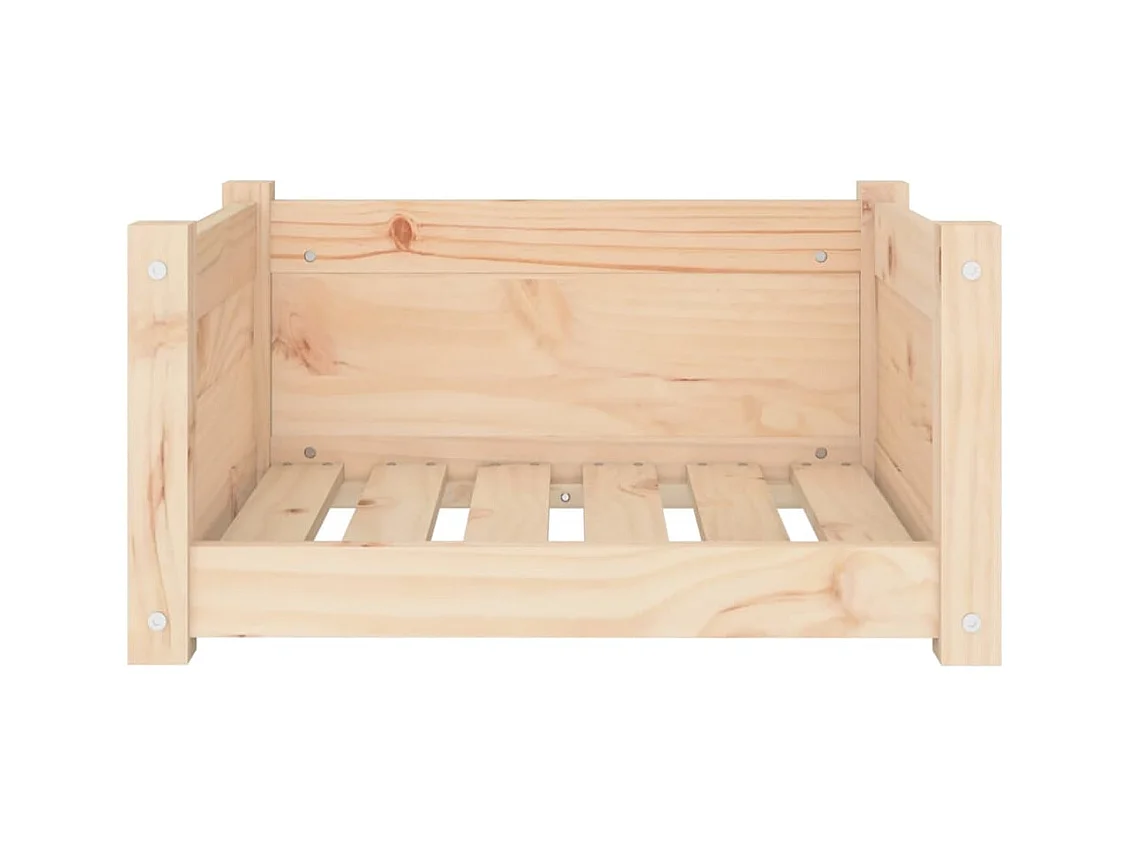 Cama para cães 55,5x45,5x28 cm madeira de pinho maciça