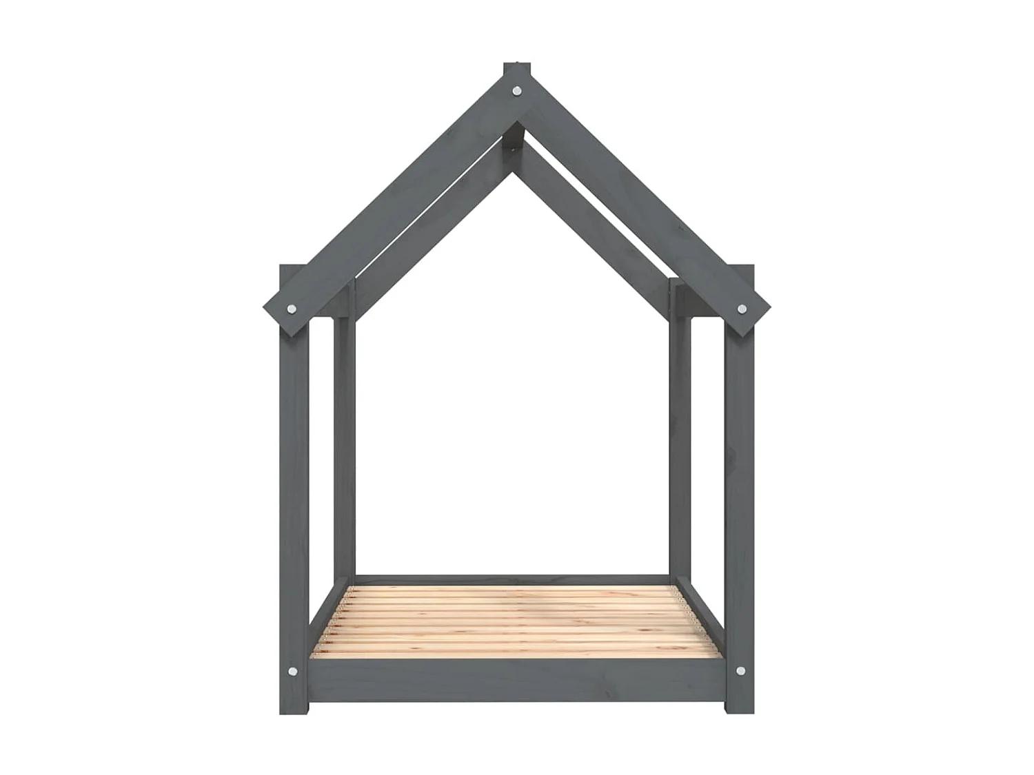 Lit pour chien Gris 101x70x90 cm Bois de pin solide