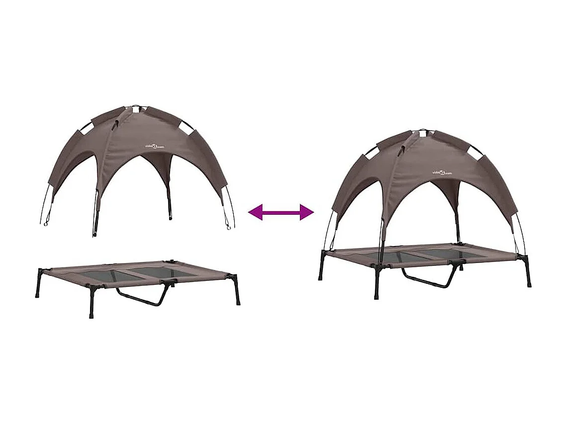 Cama para Cachorro Castanho l Aço