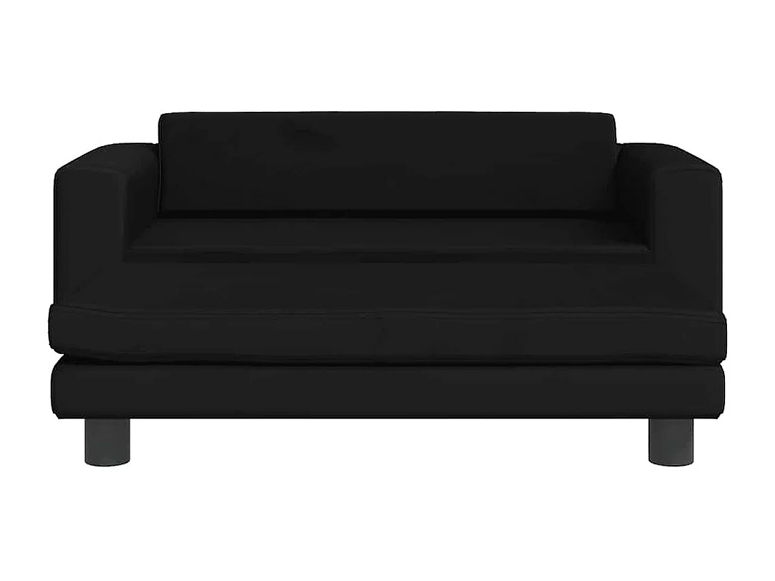Cama para cães com extensão 100x50x30 cm veludo preto