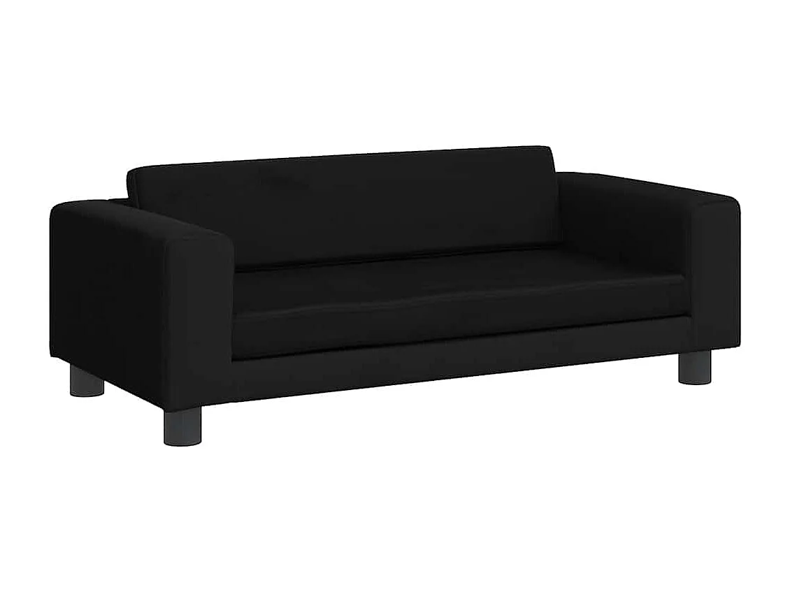 Cama para cães com extensão 100x50x30 cm veludo preto