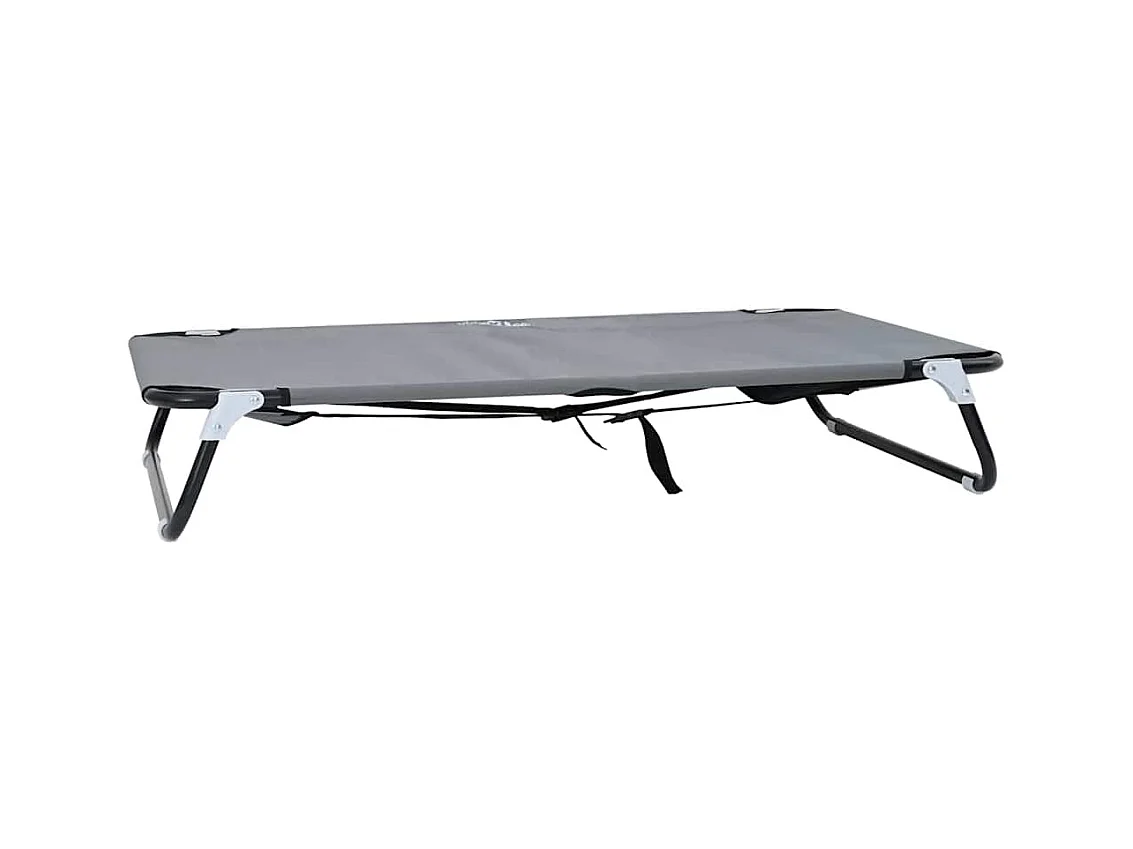 Cama para perro Gris claro 90 x 55 x 18 cm Tela Oxford y Acero
