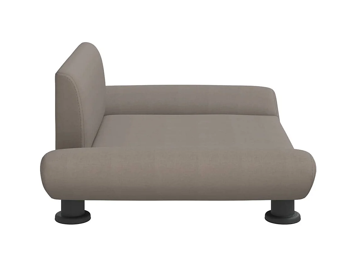 Cama para perros de tela gris taupe 70x45x28 cm