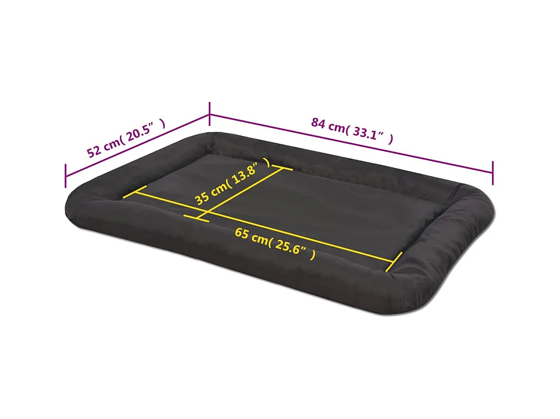 Matelas pour chiens Taille XL Noir