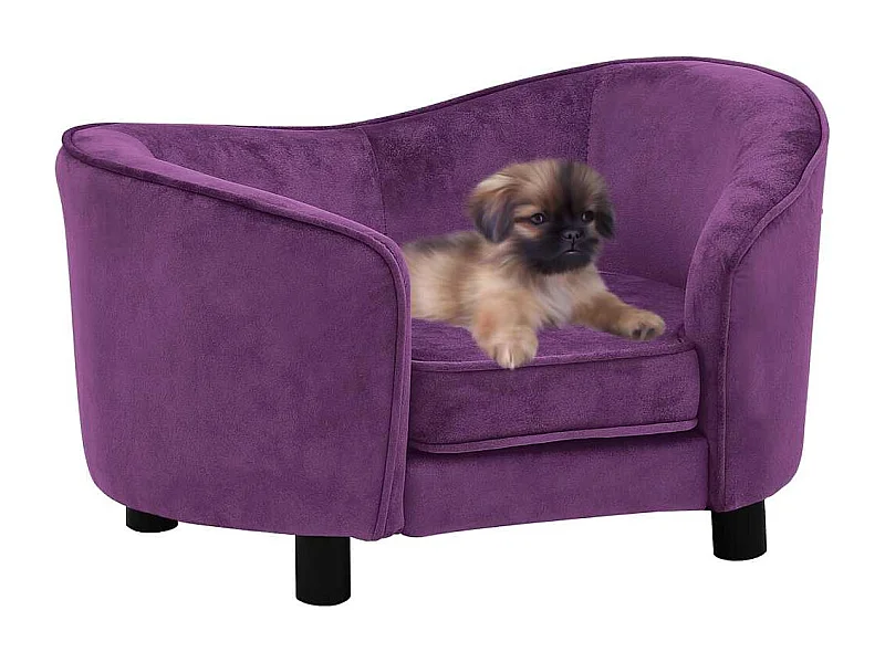 Canapé pour chien Bordeaux 69x49x40 cm Peluche