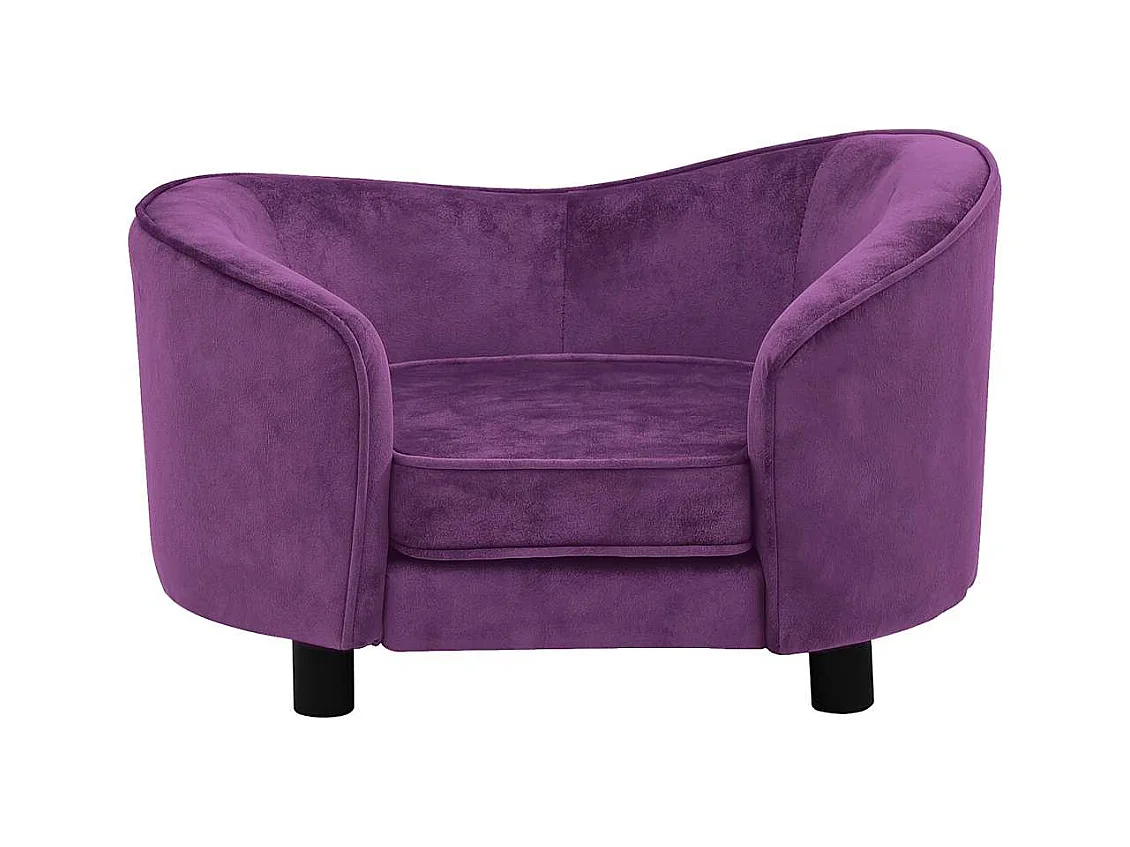 Canapé pour chien Bordeaux 69x49x40 cm Peluche