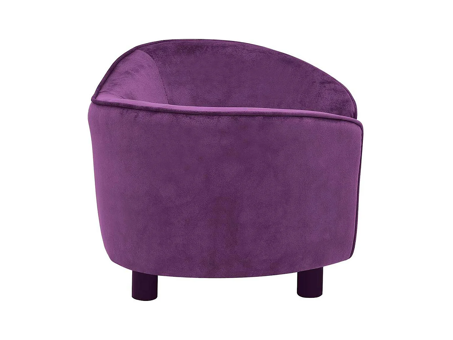 Canapé pour chien Bordeaux 69x49x40 cm Peluche