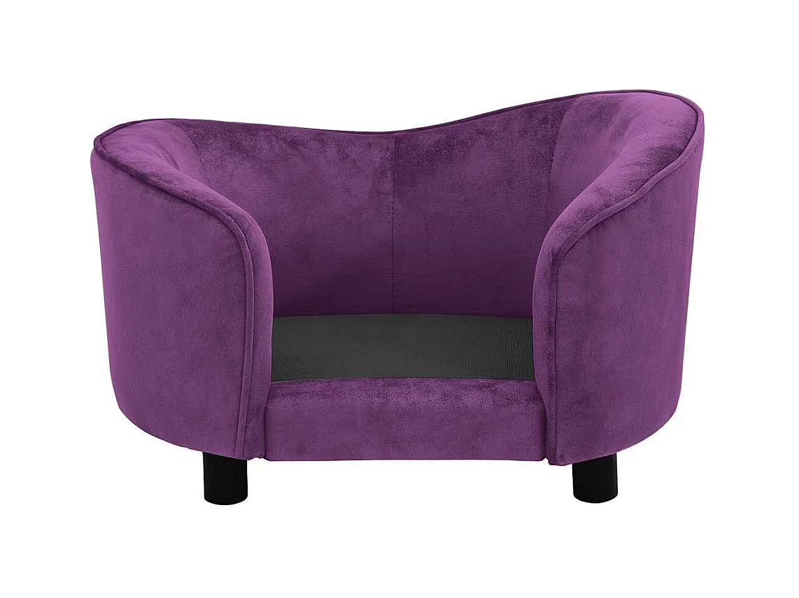 Canapé pour chien Bordeaux 69x49x40 cm Peluche