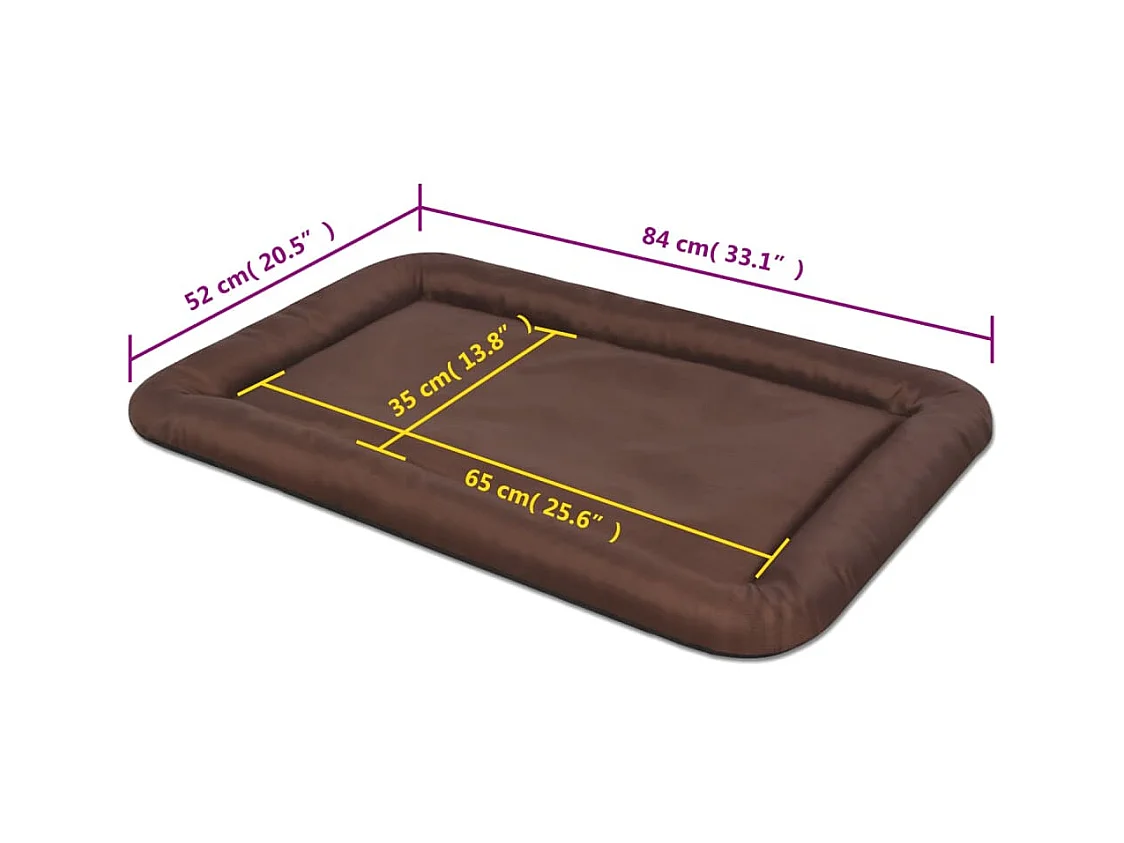 Matelas pour chiens Taille XL Marron