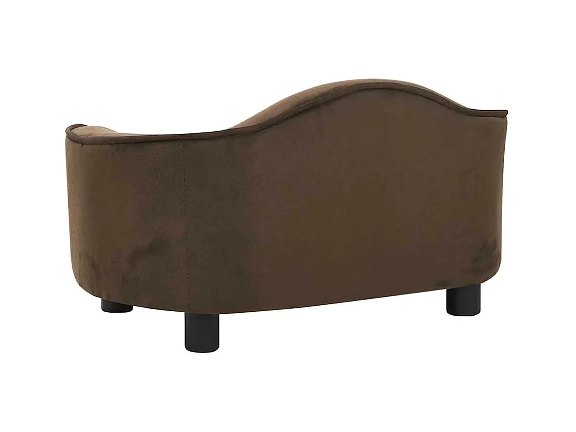 Canapé pour chien Marron 67x47x36 cm Peluche