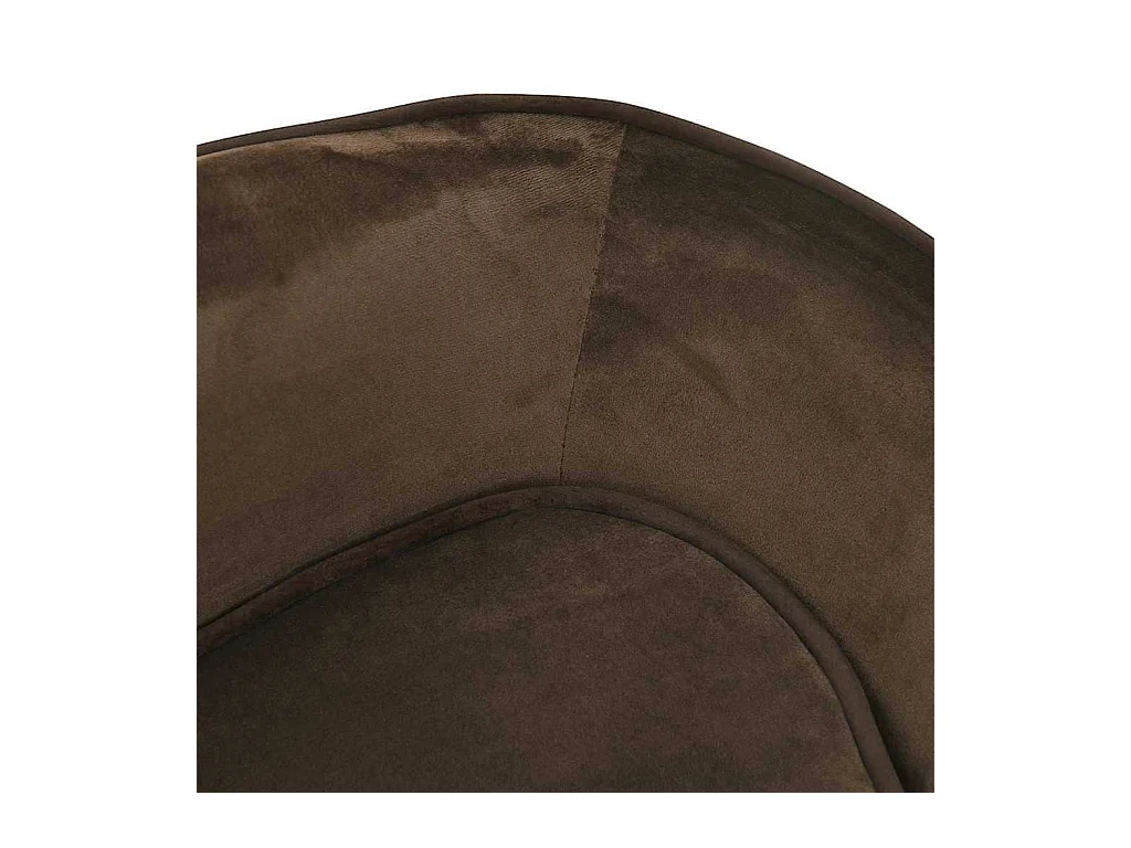 Canapé pour chien Marron 67x47x36 cm Peluche