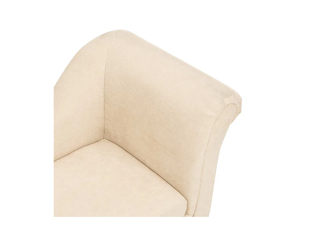 Canapé pour chien avec oreiller Crème 83x44x44 cm Peluche