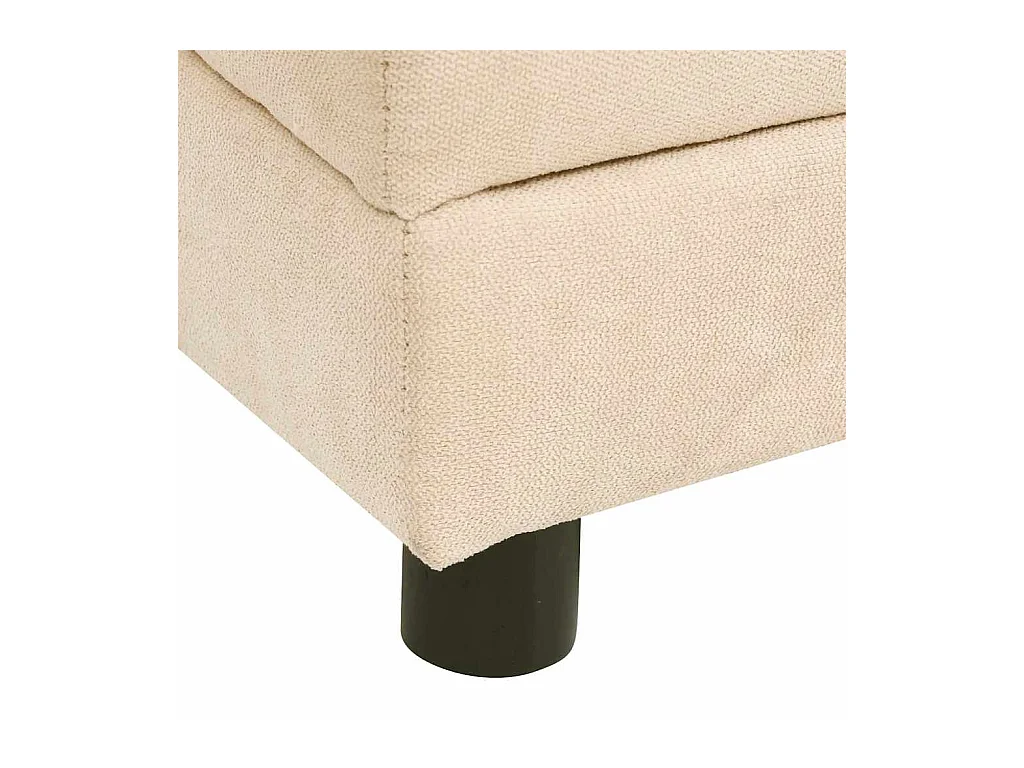 Canapé pour chien avec oreiller Crème 83x44x44 cm Peluche