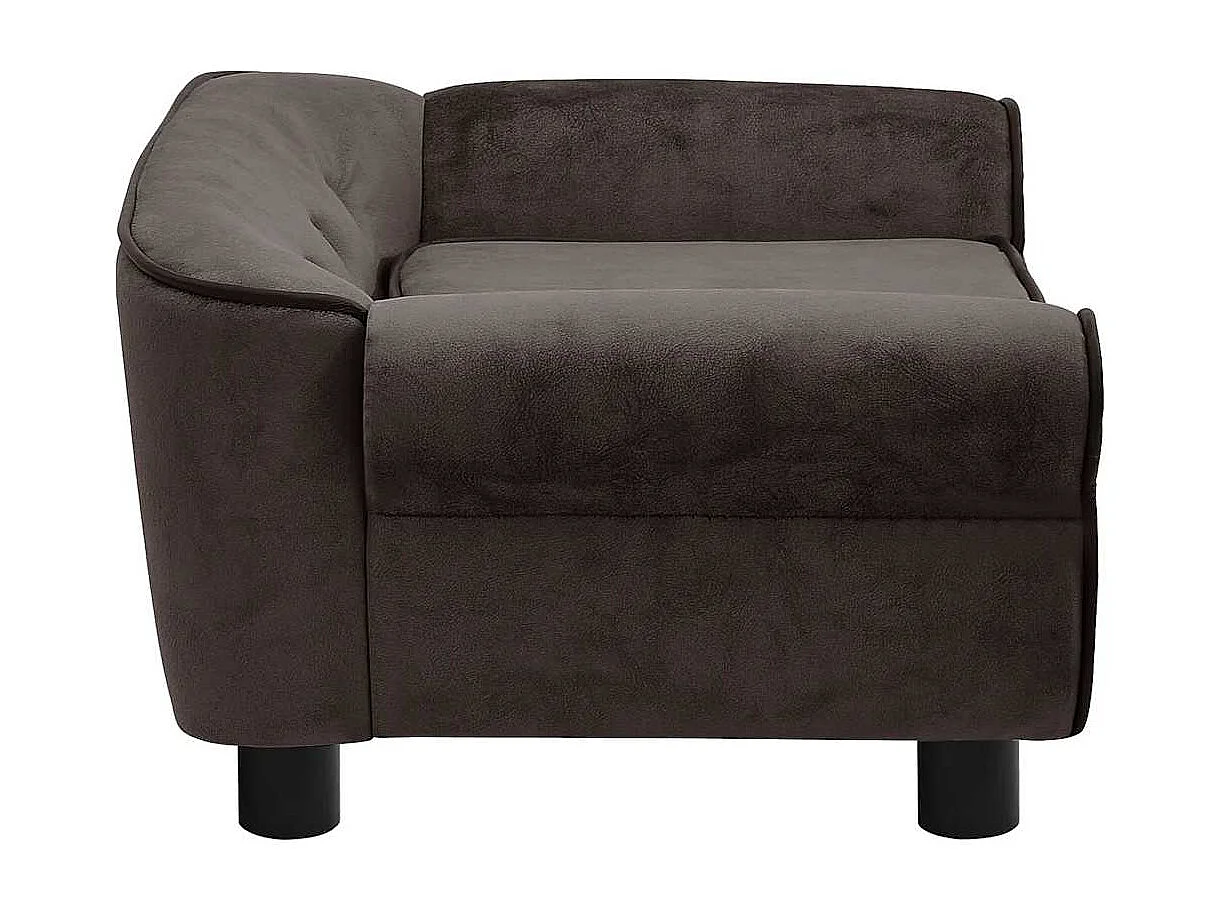 Hondenbank 72x45x30 cm pluche bruin