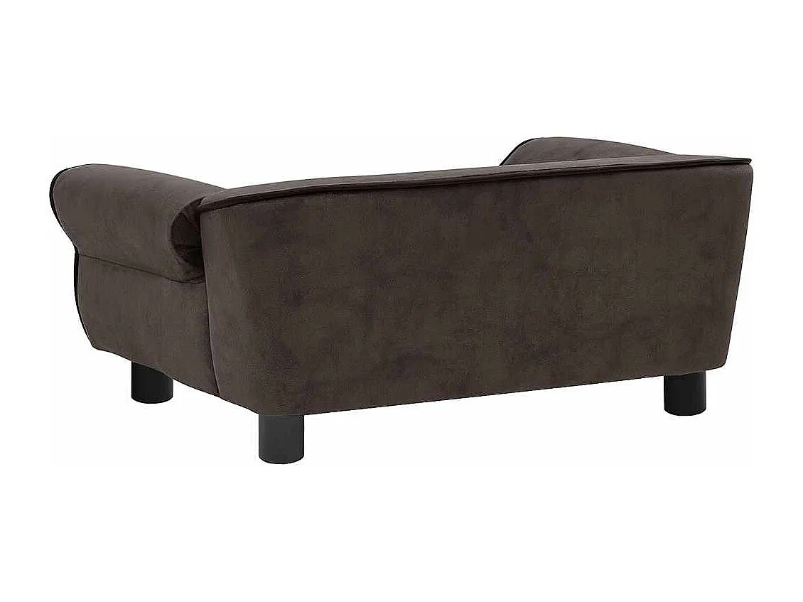 Hondenbank 72x45x30 cm pluche bruin