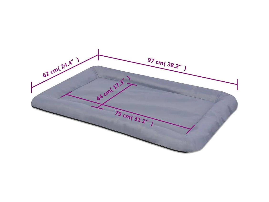 Matelas pour chiens Taille XXL Gris