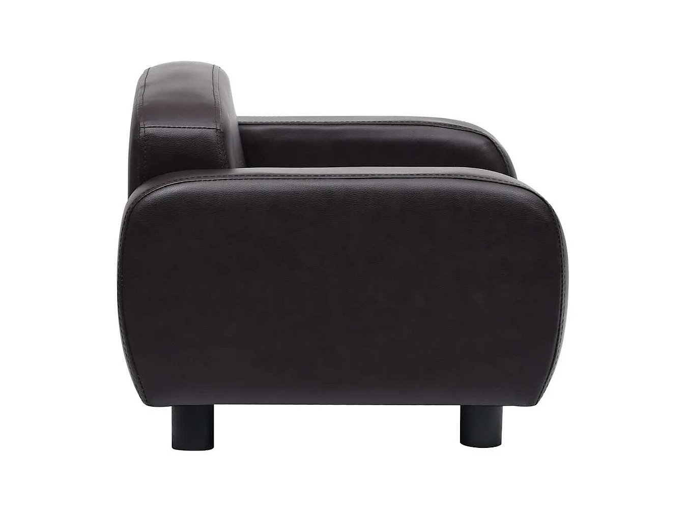 Canapé pour chien Marron 80x50x40 cm Similicuir