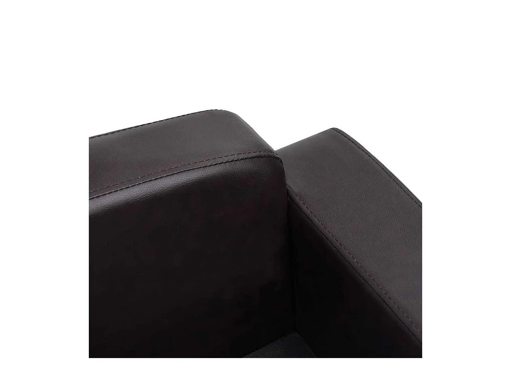 Canapé pour chien Marron 80x50x40 cm Similicuir