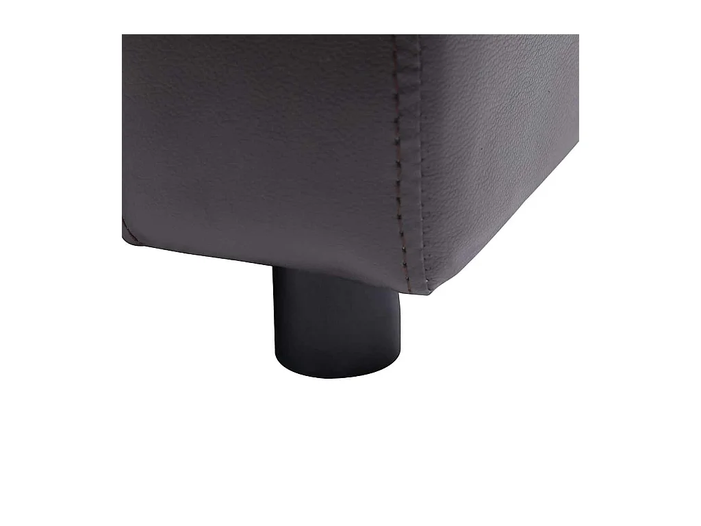 Canapé pour chien Marron 80x50x40 cm Similicuir