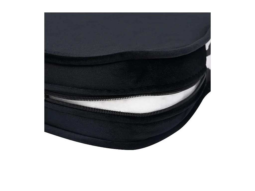 Canapé pour chien Noir 68x38x38 cm Peluche