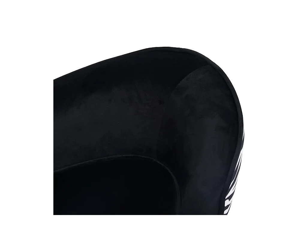 Canapé pour chien Noir 68x38x38 cm Peluche