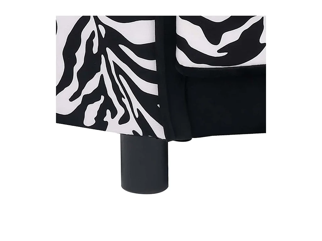 Canapé pour chien Noir 68x38x38 cm Peluche