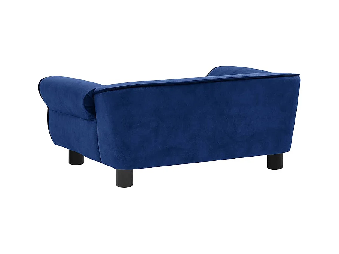 Canapé pour chien Bleu 72x45x30 cm Peluche