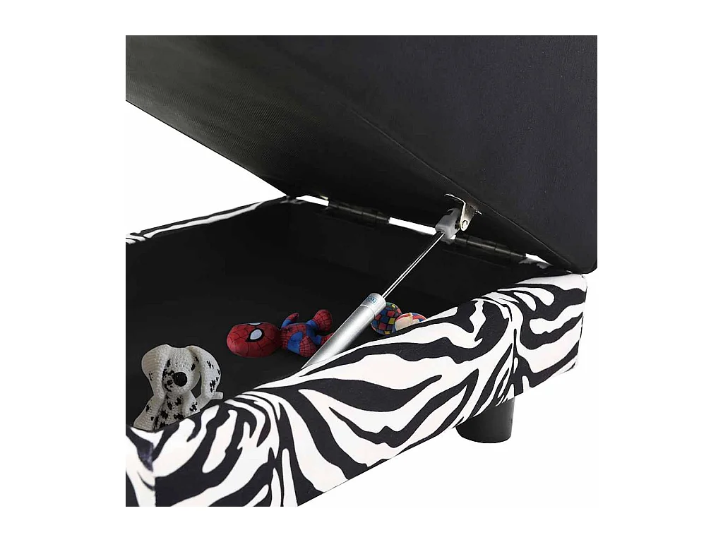 Canapé pour chien Noir 57x34x36 cm Peluche